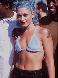 Gwen Stefani Style Evolution Blue Hair