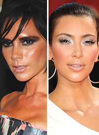 Makeup For Brown Eyes Kim Kardashian Victoria Beckham