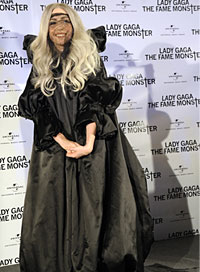 Lady Gaga Fashion Black Gothic Dress
