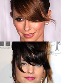 Worst celebrity hairstyles Jennifer Love Hewitt and Mena Suvari bangs