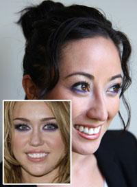 Miley Cyrus drugstore makeup look
