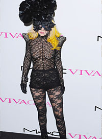 Lady Gaga Fashion Black Lace Hat 