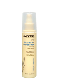 how to style curly hair aveeno nourish and condition leave in treatment