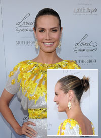 lazy girl guide to hair heidi klum bun