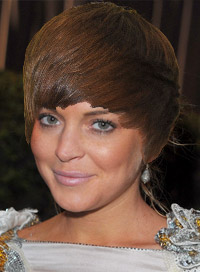 Lindsay Lohan Justin Bieber hair