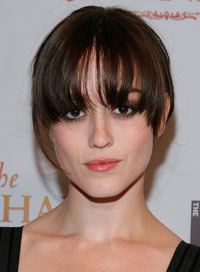 bangs square face shape Heather Lind