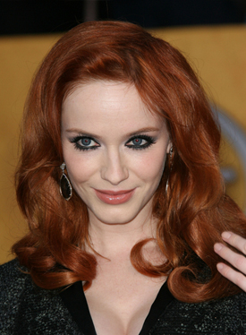 christina hendricks hair and makeup