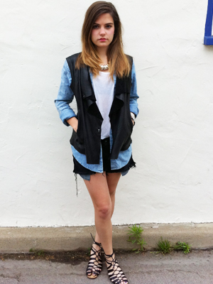 spring trend leather vest