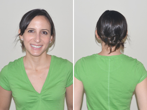 easy hairstyle knotted updo