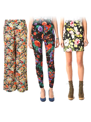 large floral prints fall fashion trend for 2011