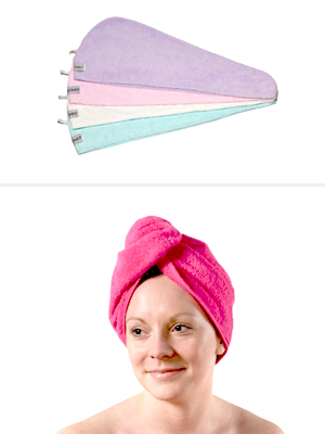 Turbie Twist Towel hair invention
