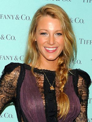 easy braided hairstyle on blake lively