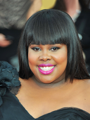amber riley round face shape makeup