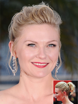 kirsten dunst round face shape hairstyle
