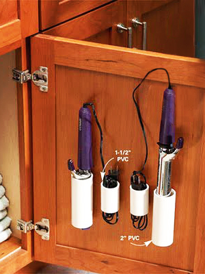PVC Pipes Hair Tools Organizer