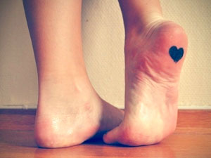 bottom of foot tattoo