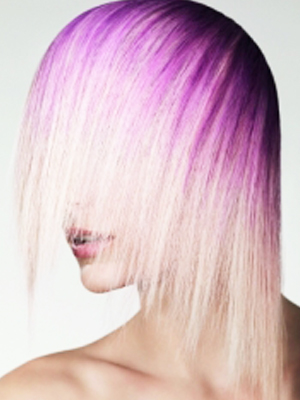 purple colored hair