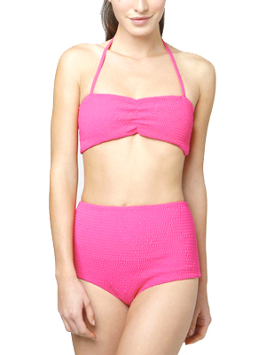 Hot pink retro bikini