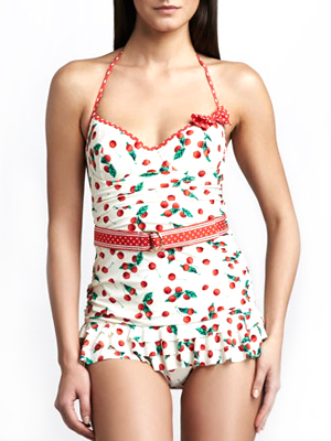 Cherry print swimsuit