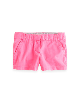 J. Crew pink chino shorts