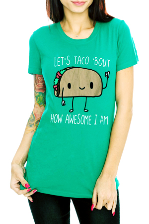 taco ironic t-shirt