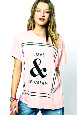 love and ice cream t-shirt