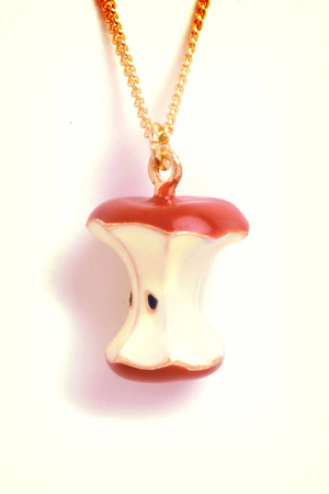 apple core necklace 